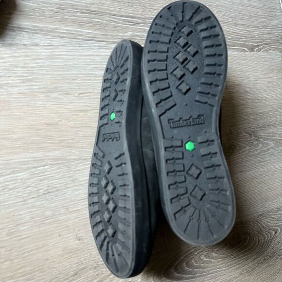 Timberland High Top Sneaker Black Numbuck Suede Leather Londyn 10 Non Slip 10 - Picture 12 of 12